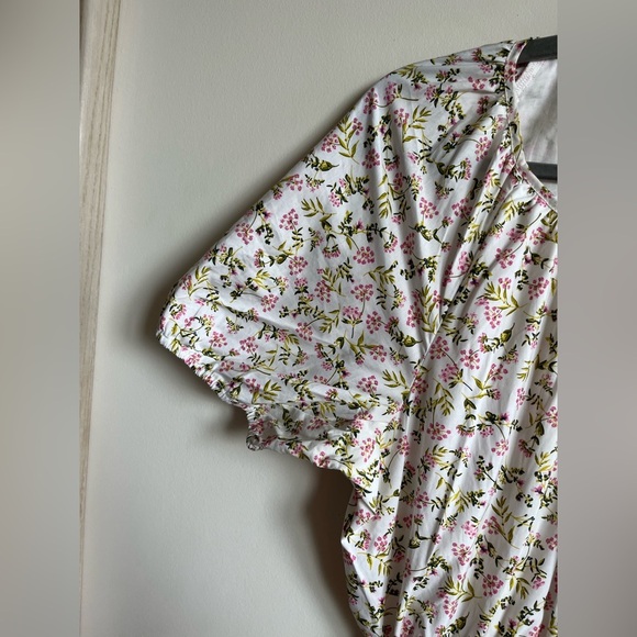 J.CREW Side-cutout cotton poplin dress in meadow floral - 8 - Picture 8 of 15